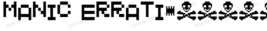 manic errati字体转换